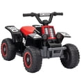 thumbnail image 1 of Qaba VTT Quad 6 V pour Enfants, Voiture Électrique à 4 Roues avec Phares, Noir, 1 of 10