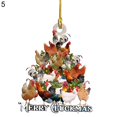 thumbnail image 2 of Hanging Pendant Christmas Series Pattern Weather Resistant Wood Door Decorating Sign Kids Gift, 2 of 9