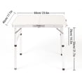 thumbnail image 2 of Portable Folding Camping Table Aluminum Outdoor Folding Table for Picnic, 2 of 8