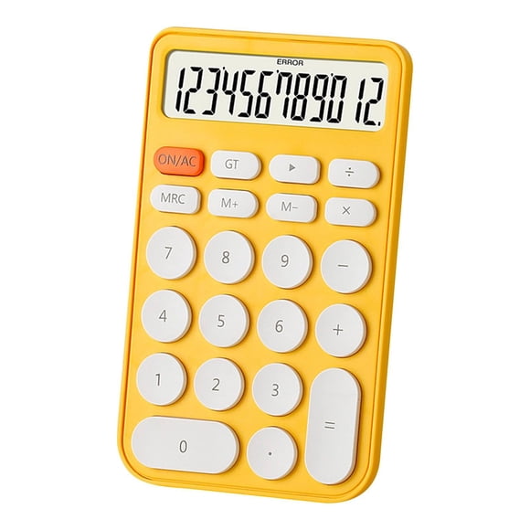 Calculatrice Standard à 12 Chiffres, Grand Écran de Bureau et Boutons, Calculatrice avec Grand Écran LCD pour l'École, la Maison et les Affaires, Mise en Veille Automatique