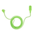 thumbnail image 1 of Globe Electric 9-ft Neon Green Fabric Extension Cord, 1 of 6