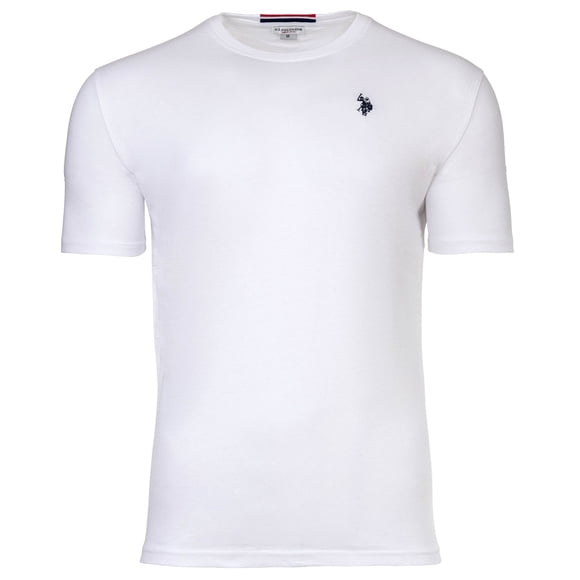 U.S. POLO ASSN. men's T-shirt - round neck, embroidered logo, cotton White 3XL (XXX-Large)
