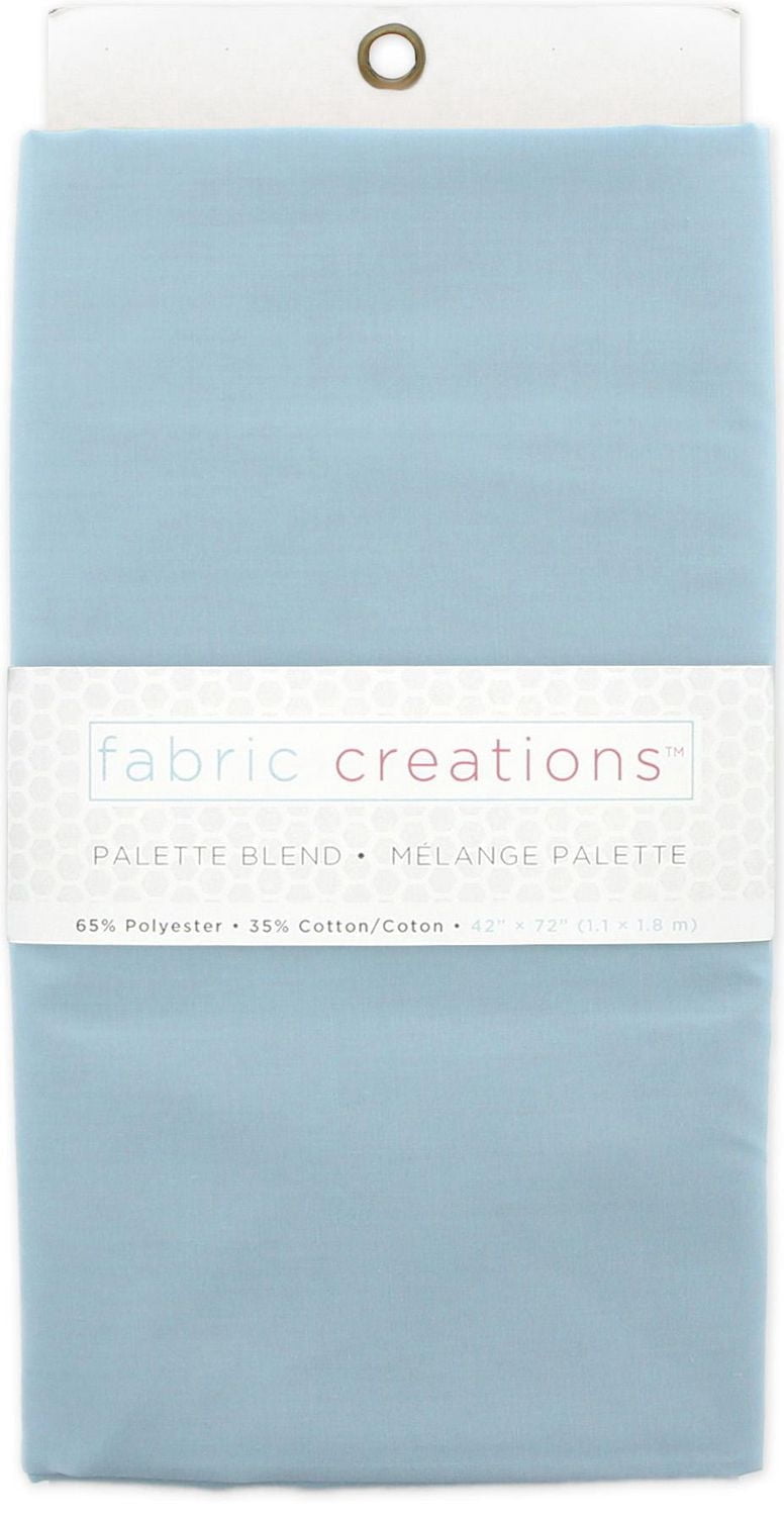 FABRIC CREATIONS Polycotton 65/35 Pre-cut Fabric, bleu
