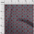 thumbnail image 1 of oneOone Tissu Flex Coton Gris Rouge Insecte Matériel de Couture Imprimé Tissu au Mètre 40 Pouces de Large, 1 of 4