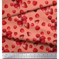 thumbnail image 2 of Soimoi Rayon Fabric Raspberry,Strawberry & Cherry Fruits Print Fabric by The Yard 56 Inch Wide, 2 of 3