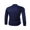 thumbnail image 4 of Men‘s Slim Fit Shirt Long Sleeve Button Down Tops Solid Color Casual Business Work  Shirts, 4 of 5