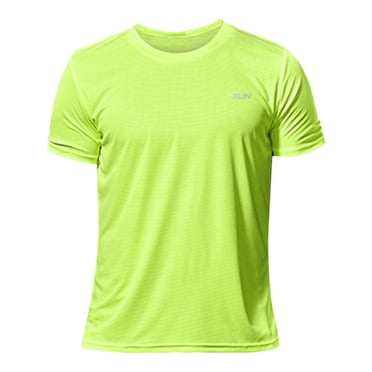 Men's Short Sleeve T-Shirt Quick Dry Rash Guard Athletic Running Swim Top Tee Performance Water Shirts