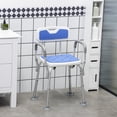 thumbnail image 2 of HOMCOM Chaise de Douche Réglable avec Accoudoirs Dossier Siège Rembourré pour Aînés, 2 of 10