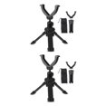 thumbnail image 2 of Ruiboury Durable Shooting Rest Tripod With 360掳 Rotation And Anti-corrosion Aluminum V Yoke V Yoke Stick Black 2Set, 2 of 6