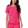 thumbnail image 3 of Adar Universal Women's Scrub Set - V-neck Scrub Top and Elastic Pull-On Scrub Pants, 3 of 8