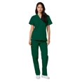 thumbnail image 4 of Adar Universal Unisex Scrub Set - Unisex V-Neck Scrub Top & Tapered Drawstring Scrub Pants, 4 of 7
