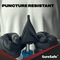 thumbnail image 2 of [1000 Pack] SURESAFE 8 Mil Nitrile Gloves Medium, Powder & Latex Free, Diamond Grip, Fully Textured & Ribbed, For Work, Mechanics, BBQ, Butcher, Black Cooking Gloves Disposable, 2 of 6