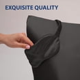 thumbnail image 4 of Swift Home 6-Piece Satin Pillowcase Gift Set with Eye Mask and Scrunchies, Black, 4 of 5