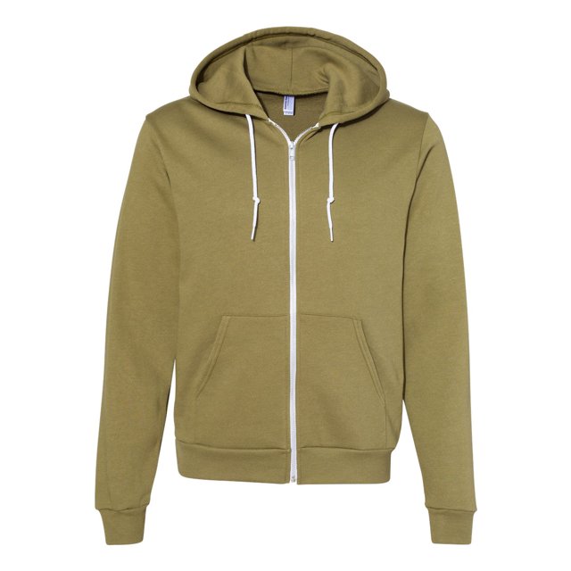 American Apparel Flex Fleece Unisex Full-Zip Hoodie, 2XL, Meadow