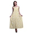 thumbnail image 1 of Bimba Robe Longue Maxi Imprimée en Rayonne à Bretelles Spaghetti Ajustables pour Femmes Boho-Xx-Grand, 1 of 1