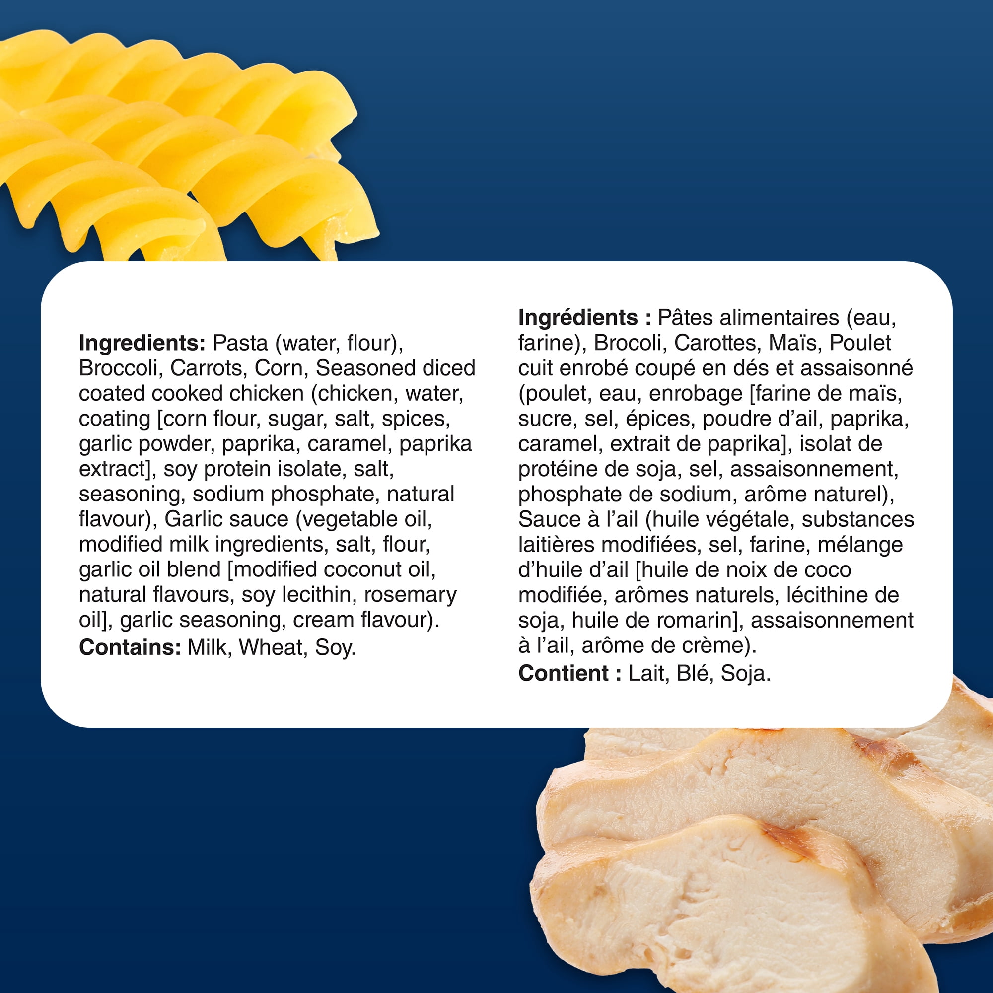 Swanson Garlic Chicken meal, 1.19 kg