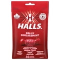 thumbnail image 1 of HALLS Cherry Flavour Cough Drops, Throat Lozenges, Sore Throat Relief, Mentho-Lyptus, 1 of 9