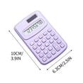 thumbnail image 3 of Basic Standard Calculators Mini Digital Desktop Calculator With 8-Digit LCD Display. Calculator Pocket Size For Home School For Kids, 3 of 6