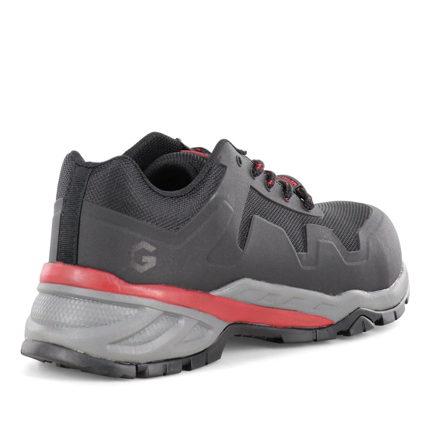 JB Goodhue Flair 16108 Men's Safety Work Shoes, Black/Red