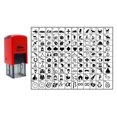 thumbnail image 3 of Choose Your Personalized Icon Rubber Stamp Self Inking SHINY 20 mm Mini Stamper - Black Ink, 3 of 6
