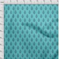 thumbnail image 4 of oneOone Georgette Viscose Turquoise Blue Fabric Block Craft Projects Decor Fabric Printed By The Yard 42 Inch Wide, 4 of 4