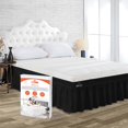 thumbnail image 1 of SGI Bedding 18 Inch Wrap Around Bed Skirt | Microfiber Bed Skirt | Fade Resistant, Wrinkle Free, Anti-static, Decorative, Extra Storage Space, Clutter-Free | Full, Black, 1 of 6