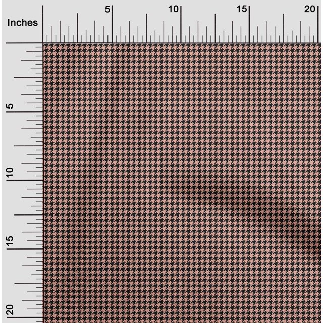 oneOone Georgette Viscose Fabric Houndstooth Geometric Decor Fabric Printed BTY 42 Inch Wide