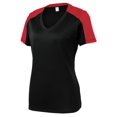 thumbnail image 1 of Gravity Threads Chemise à Manches pour Femmes - Noir/rouge Vrai - 2TG, 1 of 1