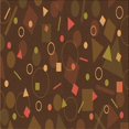 thumbnail image 1 of Ahgly Company Tapis d'Intérieur Lavable en Machine Carré Acajou Brun, 8 Pieds Carré, 1 of 7