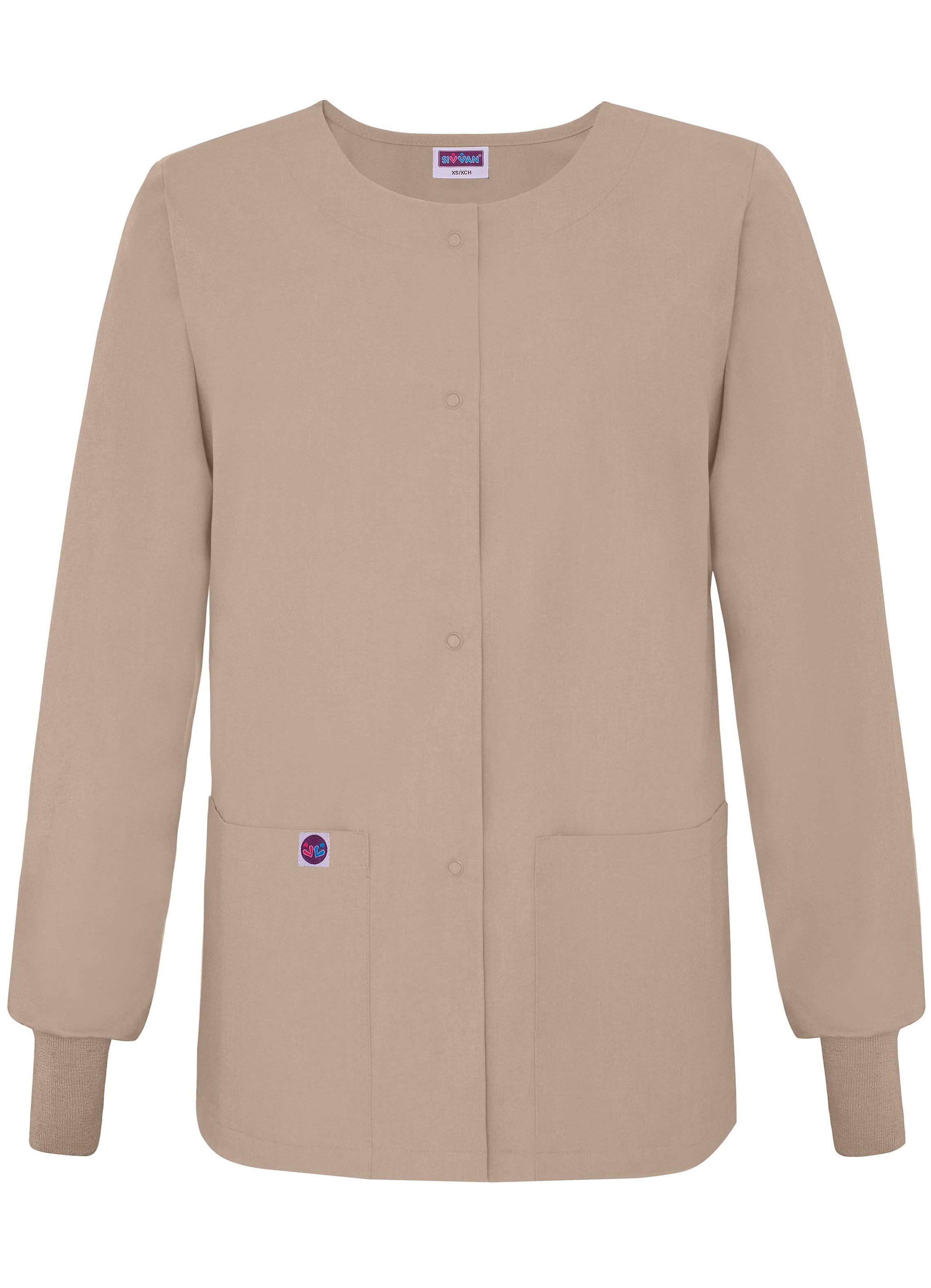 Sivvan Veste d'Échauffement de Sarrau pour Femmes/clous avant - Col Rond