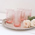thumbnail image 3 of Bormioli Rocco Romantic Cooler Glasses, Set of 4 - Pink, 3 of 6