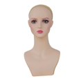 thumbnail image 2 of Xuanheng Female Mannequin Head Manikin Head Bust Versatile Display Prop Tabletop Display Style D, 2 of 8