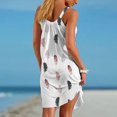 thumbnail image 4 of EQWLJWE Longue Robe pour Femmes Robe Bohème à Imprimé Floral pour Femmes Été Sans Manches T-Shirt Plage Mini Robes, 4 of 7
