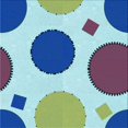 thumbnail image 1 of Ahgly Company Machine Washable Indoor Square Transitional Blue Lagoon Blue Area Rugs, 7' Square, 1 of 7