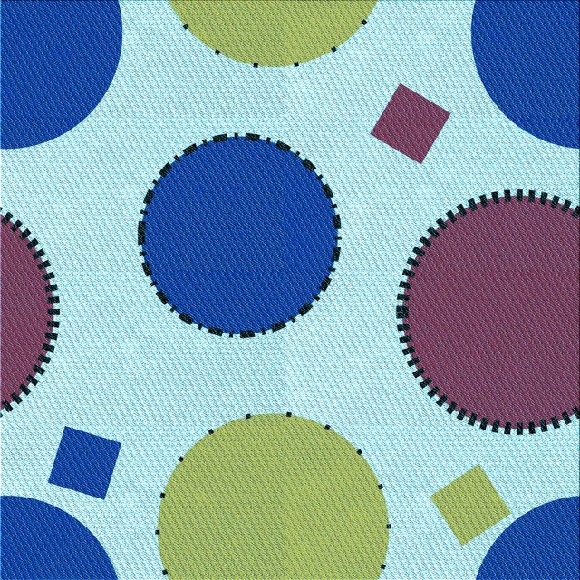 Ahgly Company Machine Washable Indoor Square Transitional Blue Lagoon Blue Area Rugs, 7' Square