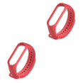 thumbnail image 2 of braveheart Bracelet de Remplacement, Doux pour la Peau, Résistant à l'Usure, Bracelet Intelligent pour Poignet, Bracelet de Sport, Installation Facile, Remplacement pour Mi 3 Rouge, Ensemble de 2, 2 of 6