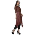 thumbnail image 3 of Moomaya Asymmetric Kurti With Pant Indian Tunic Tops Printed Kurti Set For Women, 3 of 6