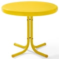 thumbnail image 1 of Pemberly Row Table d'Appoint Moderne en Métal pour Patio, Fini Jaune Vif Lustré, 1 of 6