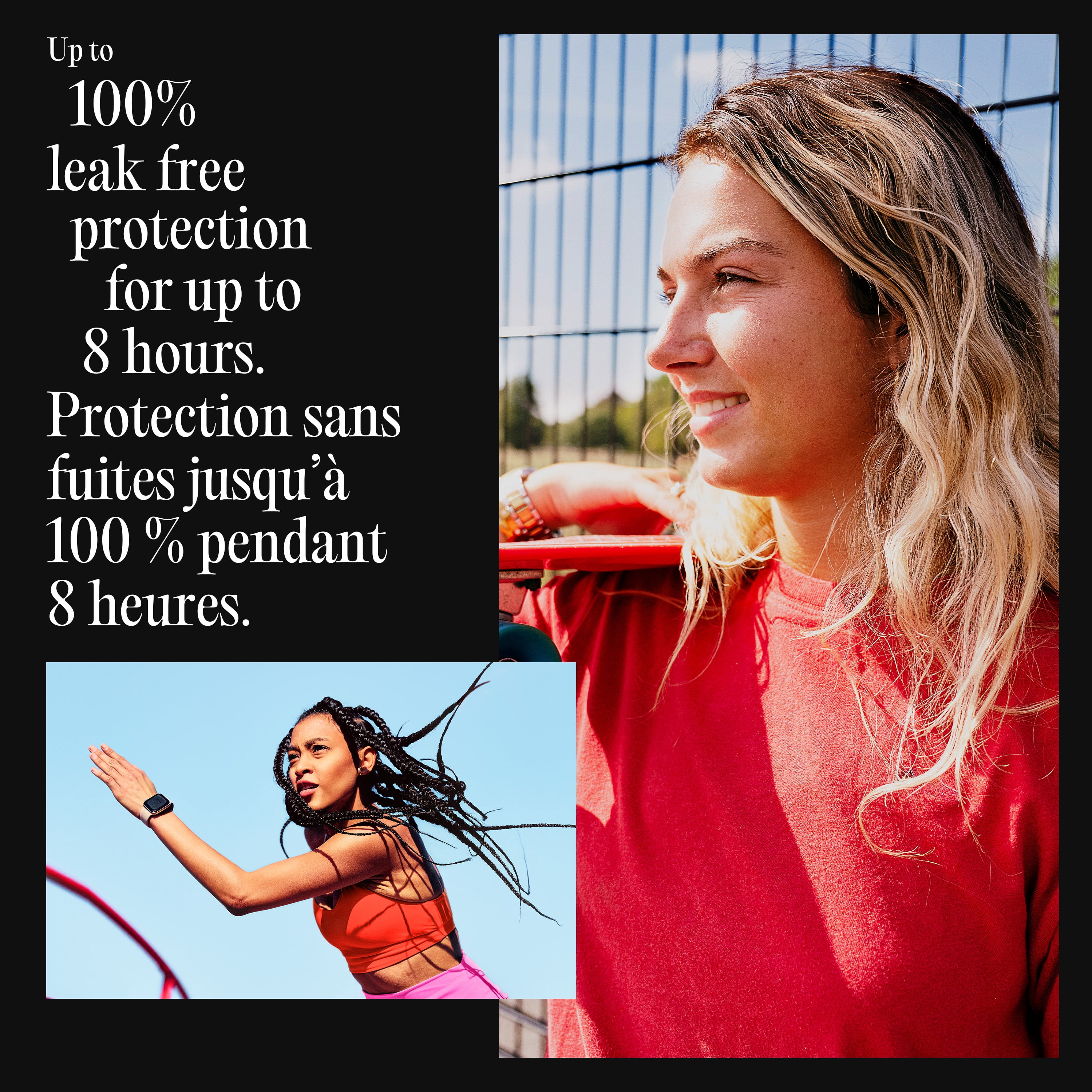 Tampons compacts U by Kotex Click, réguliers/super, emballage multiple, non parfumés, 15 tampons