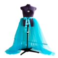thumbnail image 2 of Jupes Longues en Tulle Tutu pour Femmes Mariage Fête Cocktail Bal Bandage Robe en Maille, 2 of 2