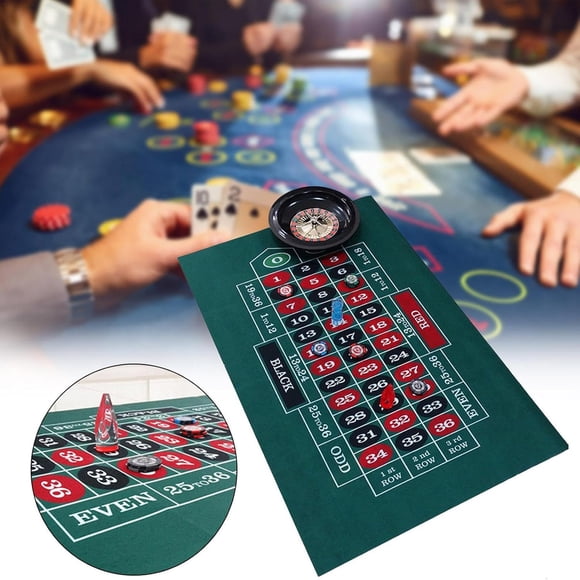 HOARBOEG Roulette Game Poker Card Pad Double-sided Picture Tablecloth