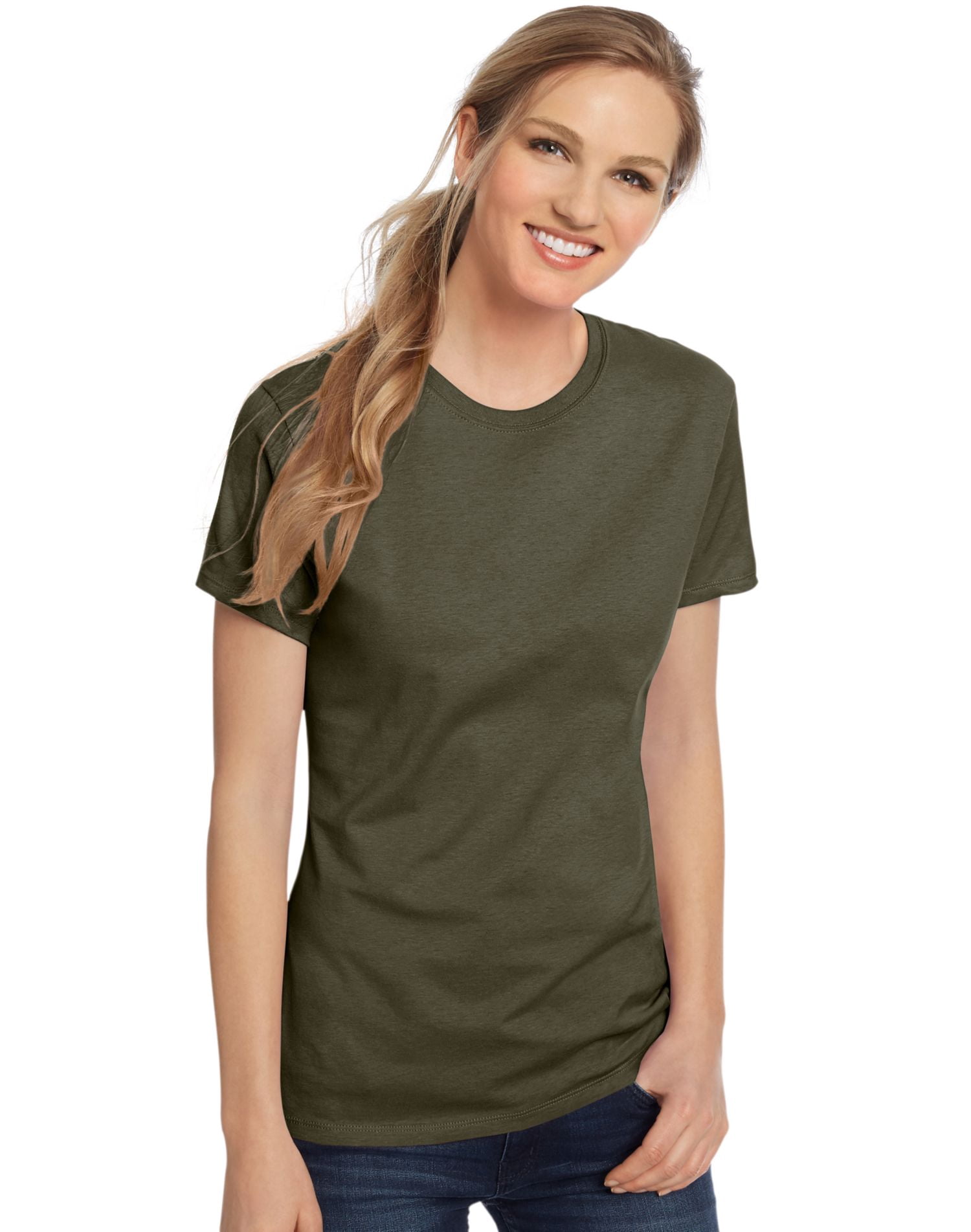 Hanes Womens Nano-T T-shirt, 3XL, Fatigue Green