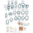 thumbnail image 2 of Clay Cutters Kit,Clay Earring Cutters With Earring Cards Earring Hooks For  Clay Jewelry Making, 2 of 8