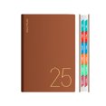 thumbnail image 1 of XYAIYT 2025 Weekly Monthly Planner Notebook Hardcover 5.7 x 8.46 Inches 80gsm Thick Paper Daily Organizer with Monthly Tabs Elastic Closure Ribbon Markers Inner Pocket for Office School, 1 of 8