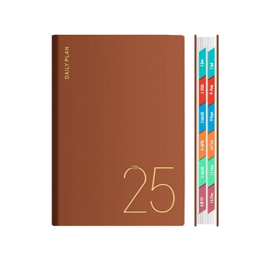 Amzcrzy Planner Notebook Weekly Planner Notebook Hardcover Calendar Planner with Monthly Tab 80Gsm Thick Paper Daily Planner 365-Day Office Plan Notebook Paper Note Books Journaling Notebooks