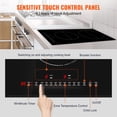thumbnail image 4 of KFFKFF Induction Cooking Plate, Dual Burners, 12'' Magnetic Built-in Stove, 3000W Power, 9 Adjustable Heat Levels, LED Touch Display with Child Safety Lock & Overheat Protection, 4 of 9