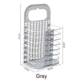 thumbnail image 4 of Amdohai Laundry basket foldable small plastic laundry basket,hanging laundry basket tall laundry basket with handle foldable 2 laundry baskets for storage, 4 of 8