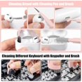 thumbnail image 3 of Djiypn Keyboard Cleaner Kit, Electronics Cleaning Kit with Retractable Big Brush, Portable 20-IN-1 Multi-Tools Kit for Phones, Tablet, Computer, PC, TV Camera Lens with 10ml Mist Spray (Pink), 3 of 9