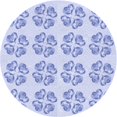 thumbnail image 1 of Ahgly Company Tapis Rond Lavable en Machine Intérieur Transitionnel Bleu Lavande, 5 Pieds Rond, 1 of 7