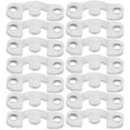 thumbnail image 1 of OUNONA 16Pairs Plated Silver Keyhole Hangers Shelf Bracket Hooks Easy Install Mirror Frame Holder, 1 of 7